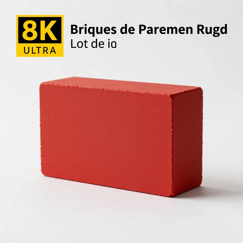 Lot de Briques de Parement Rouge