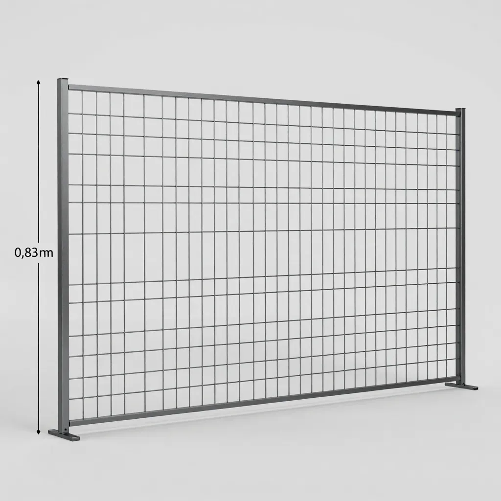 Panneau Simple 3D H: 0,83 m L: 2,50 m — RAL 7016